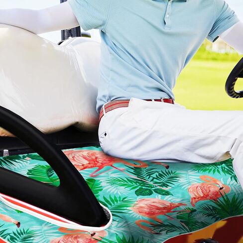 Golf Cart Seat Covers, Unique Golf Cart Seat Towel Blanket, Keeps Your Seat Cool and Clean on Hot Days, 100% Microfiber, 51x31, Fits All EZGO, Yamaha, Club Cars and More 2 Seater Golf Cart in Saudi Arabia