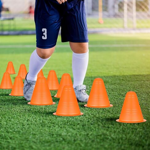 240 قطعة من مخاريط الرشاقة الصغيرة مقاس 3 بوصات للأطفال، مخاريط كرة القدم للتدريب على بناء كرة السلة ومعدات ممارسة كرة السلة البلاستيكية مخروط علامة المجال للتزلج على الجليد في الهواء الطلق والأنشطة الرياضية الداخلية in Kuwait