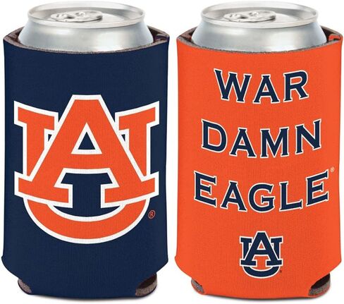 Fanatics Auburn Tigers War Eagle Can Cooler 1-Pack 12 oz. (Foldable, 2-Sided Design) in Kuwait