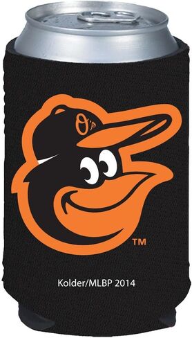 يمكن أن يحمل MLB Baltimore Orioles مشجعي الرياضة السوداء Koozies المشروبات الباردة، لون الفريق، مقاس واحد in Kuwait