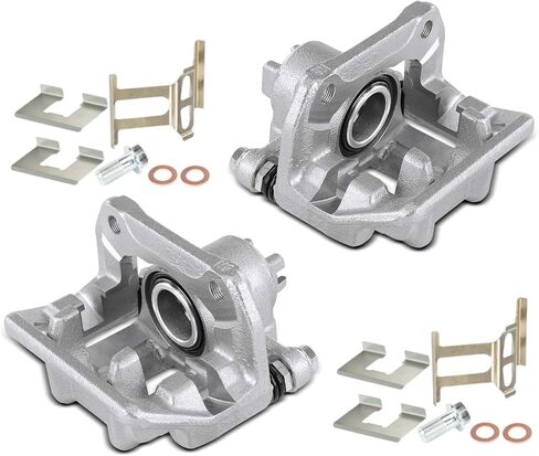 مجموعة فرجار قرص الفرامل الممتازة مع دعامة متوافقة مع Honda CR-V CRV 2007-2011، Accord Crosstour 2010-2011 وAcura RDX 2007-2012 - السائق الخلفي والراكب (مجموعة قطعتين) in Saudi Arabia
