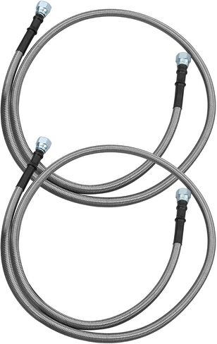 52 Inch Transmission Cooler Hose Fitting Fits for Chevy Ford Mopar GM GMC Buick Cadillac Cars and Trucks, Stainless Steel Braided Lines Replace TH350 700R4 TH400 in Saudi Arabia
