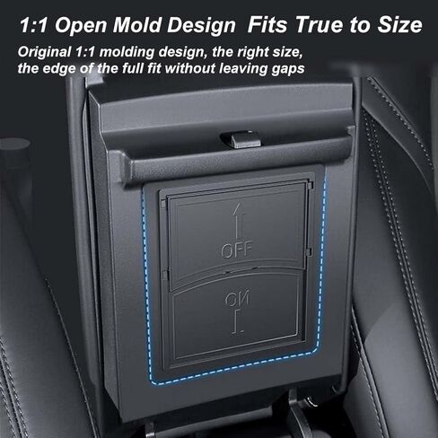 Centre Console Storage Box Armrest Box, Model 3 ModelY Centre Console Organiser armrest Design (Injection Moulded Model) in Kuwait