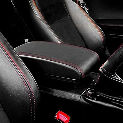 Consoles Armrest For TOYOTA 86 GT86 / Subaru Brz Center Dual Storage Box for Scion FR-S 2012-2020 (Red Stitches) in Saudi Arabia