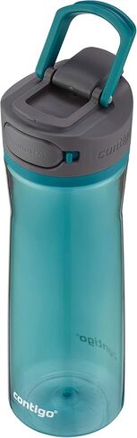 Contigo Cortland Spill-Proof Water Bottle, BPA-Free Plastic Water Bottle with Leak-Proof Lid and Carry Handle, Dishwasher Safe, Spirulina 24oz in Saudi Arabia