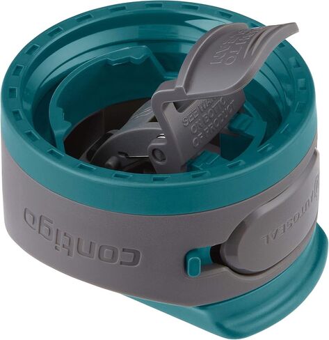 Contigo Cortland Spill-Proof Water Bottle, BPA-Free Plastic Water Bottle with Leak-Proof Lid and Carry Handle, Dishwasher Safe, Spirulina 24oz in Saudi Arabia