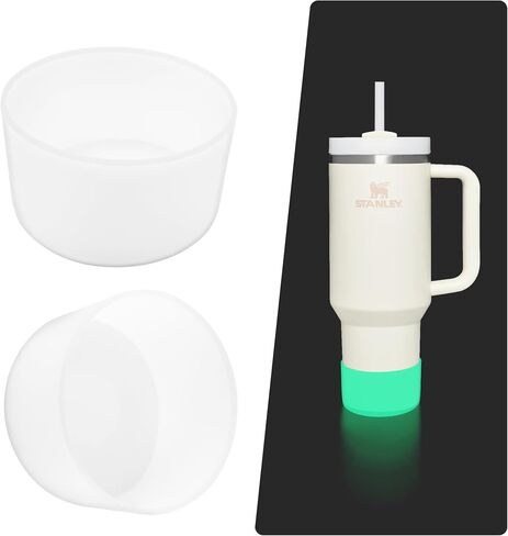 2-Pack Silicone Luminous Boot for Stanley Cup 30 oz, Bottom Protector for Stanley 40 oz Tumbler Accessories, Bottom Boots for Stanley IceFlow 30 20 oz, Boot Sleeve Cover for Stanley in Saudi Arabia