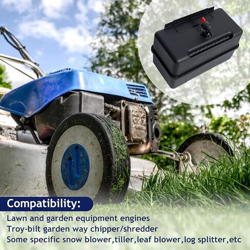 خزان وقود 691993 - خزان وقود بلاستيكي بسعة 4 لتر مع غطاء وصمام إغلاق مناسب لمحركات معدات الحديقة والحدائق، وبعض منفاخ الثلج المحدد، والحراثة، ومقسم السجل للتركيب عن بعد in Kuwait