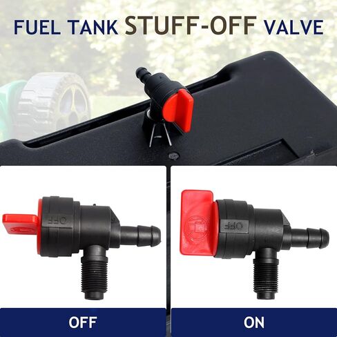 خزان وقود 691993 - خزان وقود بلاستيكي بسعة 4 لتر مع غطاء وصمام إغلاق مناسب لمحركات معدات الحديقة والحدائق، وبعض منفاخ الثلج المحدد، والحراثة، ومقسم السجل للتركيب عن بعد in Kuwait