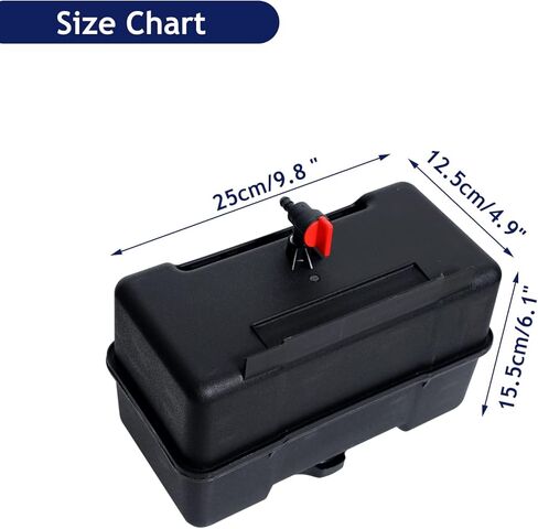 خزان وقود 691993 - خزان وقود بلاستيكي بسعة 4 لتر مع غطاء وصمام إغلاق مناسب لمحركات معدات الحديقة والحدائق، وبعض منفاخ الثلج المحدد، والحراثة، ومقسم السجل للتركيب عن بعد in Kuwait