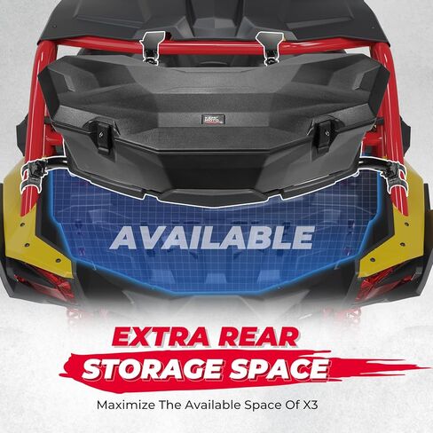 حامل KEMIMOTO X3 مع دعامة غاز، حامل خلفي محوري لمبرد أمتعة الإطارات الاحتياطية متوافق مع Can-Am X3 & X3 Max 2017-2024 استبدال #715002881#715008296 in Kuwait