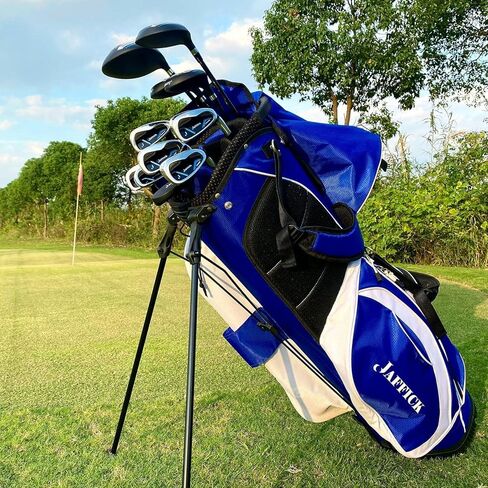 𝘾𝙤𝙢𝙥𝙡𝙚𝙩𝙚 𝙂𝙤𝙡𝙛 𝘾𝙡𝙪𝙗𝙨 𝙎𝙚𝙩 𝙛𝙤𝙧 𝙈𝙚𝙣 𝙍𝙞𝙜 سائق جولف 12 قطعة، خشب الممر، هجين، مكاوي، مضرب إسفين مع حقيبة حامل جولف in Kuwait