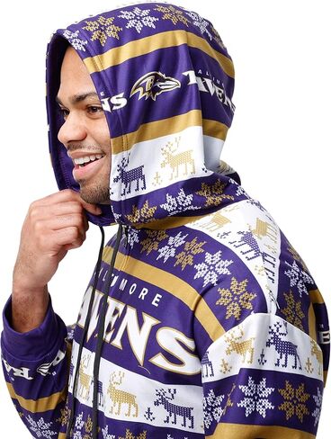 FOCO NFL Unisex-Adult NFL Team Logo Pajamas One Piece Onsie in Saudi Arabia
