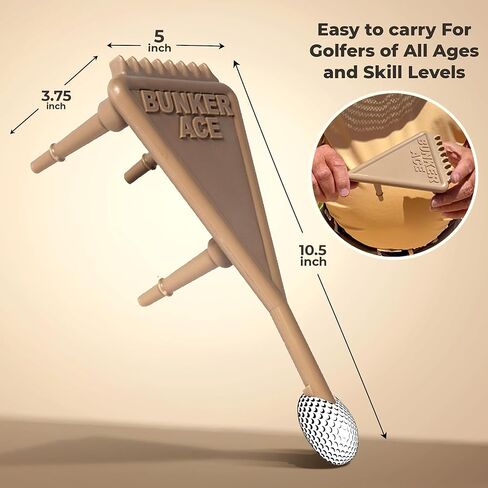 Golf Training Practice Tool for Sand Bunker–Sand Trap Training Aid – for Golfers of All Ages and Skill Levels – 10.5 inches L x 5 inches W x 3.75 inches H in Saudi Arabia