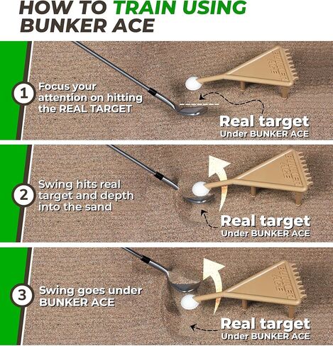 Golf Training Practice Tool for Sand Bunker–Sand Trap Training Aid – for Golfers of All Ages and Skill Levels – 10.5 inches L x 5 inches W x 3.75 inches H in Saudi Arabia