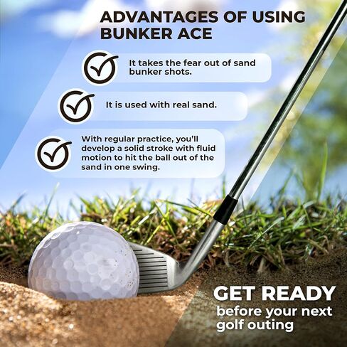 Golf Training Practice Tool for Sand Bunker–Sand Trap Training Aid – for Golfers of All Ages and Skill Levels – 10.5 inches L x 5 inches W x 3.75 inches H in Saudi Arabia