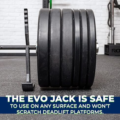 ABMAT Genesis Jack Evo - مدمج ومحمول - تفريغ 800 رطل من الحديد - مقبض غير قابل للانزلاق مناسب لتحميل تفريغ لوحات الوزن للأثقال - الرفع المميت ورفع الأثقال in Kuwait