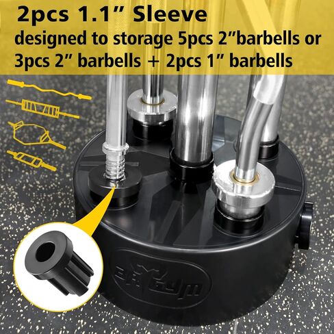 حامل أثقال على الأرض لحمل أثقال أوليمبية مقاس 1 بوصة و2 بوصة، وقضبان EZ، وقضبان سداسية، وقضبان فخ (لخمسة أثقال) in Kuwait