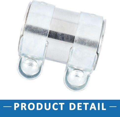 Exhaust Pipe Sleeve Connector Clamp Coupler 12793501 62 x 94 mm Exhaust Band Clamp Sleeve for Volkswagen Jetta 2005-2014 Stainless Steel Silver Tone in Saudi Arabia