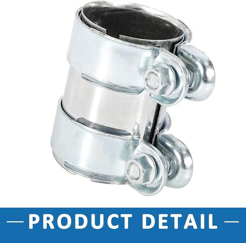 Exhaust Pipe Sleeve Connector Clamp Coupler 12793501 62 x 94 mm Exhaust Band Clamp Sleeve for Volkswagen Jetta 2005-2014 Stainless Steel Silver Tone in Saudi Arabia