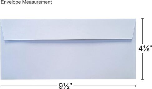 500#10 White Security Tinted Peel & Seal Business Mailing Envelopes WINPAQ Brand 500 counts, Windowless Design 4-1/8 x 9-1/2 Inches, 24lb in Kuwait