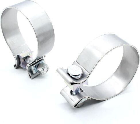 2.75 Inch Exhaust Clamp Stainless Steel Narrow Band Muffler Clamp(2 Pcs) in Saudi Arabia