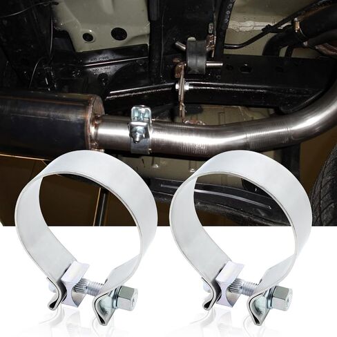 2.75 Inch Exhaust Clamp Stainless Steel Narrow Band Muffler Clamp(2 Pcs) in Saudi Arabia