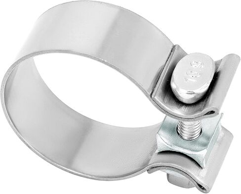 QWORK 2 Inch Exhaust Clamp, 2 Pack Narrow Band Exhaust Seal Clamp, Stainless Steel Band for Secure Connection in Saudi Arabia