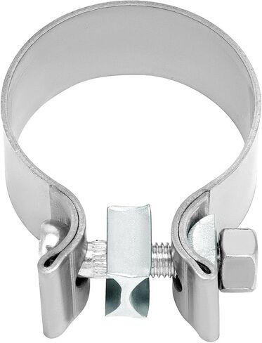 QWORK 2 Inch Exhaust Clamp, 2 Pack Narrow Band Exhaust Seal Clamp, Stainless Steel Band for Secure Connection in Saudi Arabia