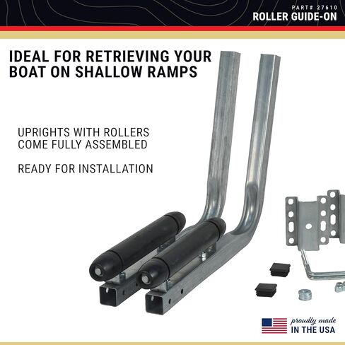 27610 Roller Guide-On with End Caps - Sturdy Replacement Part for Boat Trailers - 9" in Saudi Arabia