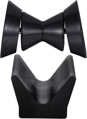 2 Pcs 3" Boat Trailer Roller Rubber Bow Set 3" Boat Trailer Roller Assembly with End Bells 1/2" Shaft, V Style Boat Trailer Bow Stop fits 3" Bracket with 1/2" Shaft in Saudi Arabia