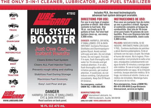 منظف ​​معزز لنظام الوقود من لوبيغارد 77012 - 16 أونصة. in Kuwait
