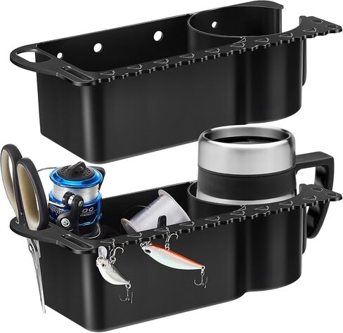 Gejoy Boat Cup Holder Boat Caddy Organizer ABS Marine Cup Holder Fishing Drink Holder Cruisin Caddy Kayak Pontoon Cabin Canoe Accessories for Drinks Beverage Phone Storage Fishing in Saudi Arabia