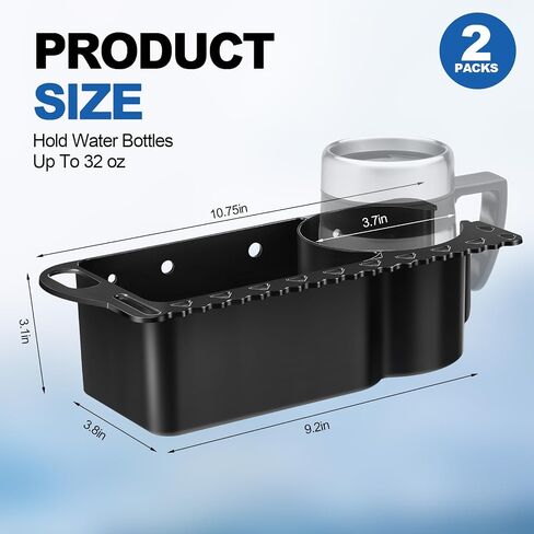 Gejoy Boat Cup Holder Boat Caddy Organizer ABS Marine Cup Holder Fishing Drink Holder Cruisin Caddy Kayak Pontoon Cabin Canoe Accessories for Drinks Beverage Phone Storage Fishing in Saudi Arabia