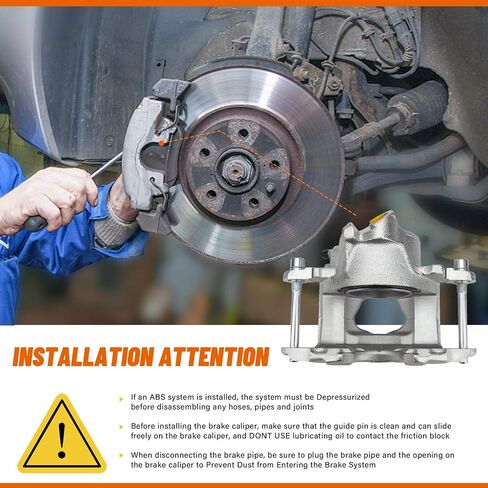 DRIVESTAR 18-4020 18-4021 فرجار الفرامل الأمامية، مناسب 1978-2002 لبويك، لكاديلاك بروغهام/التجاري/الهيكل، لشيفي أسترو/بيل إير/ C10، لجي إم سي C1500/ R1500، لأولدزموبيل، لبونتياك in Saudi Arabia