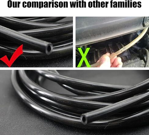 Windshield Washer Hose Kit, 4 Meter Washer Fluid Hose and 30 PCS Hose Connectors, Suitable for Most Car Windshield Fluid Tubing (Black) in Saudi Arabia