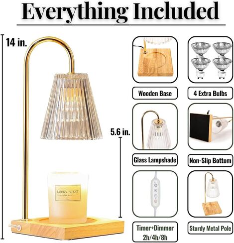 Candle Warmer Lamp, Candle Lamp Warmer, Lamp Candle Warmer, Candle Warmer Lamp with Timer, Candle Lamp, Four 4 Light Bulbs, Candle Warmer Lamp with Timer and Dimmer, Wax Warmer Lamp in Saudi Arabia