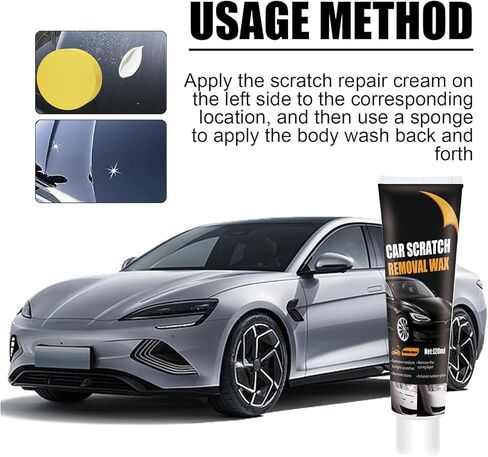 معجون إصلاح خدوش السيارة، شمع إصلاح الخدوش للسيارة، 2024 شمع تلميع معجون إصلاح خدوش السيارة الجديد، مزيل خدوش السيارة للمركبات، شمع تلميع إصلاح خدوش طلاء السيارات (قطعتان) in Kuwait