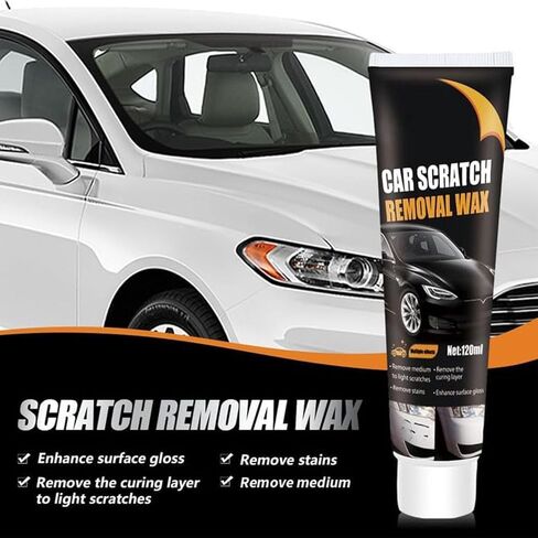 معجون إصلاح خدوش السيارة، شمع إصلاح الخدوش للسيارة، 2024 شمع تلميع معجون إصلاح خدوش السيارة الجديد، مزيل خدوش السيارة للمركبات، شمع تلميع إصلاح خدوش طلاء السيارات (قطعتان) in Kuwait