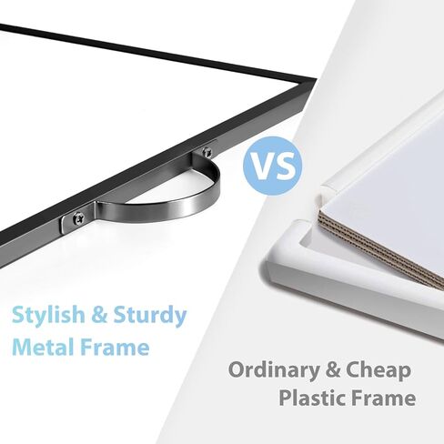 ARCOBIS لوح أبيض صغير للمسح الجاف للجدار، 12 بوصة × 16 بوصة سبورة بيضاء مغناطيسية محمولة على الوجهين، لوحة مسح جافة صغيرة معلقة للقيام بالقائمة، الرسم، المكتب المنزلي، المطبخ، المدرسة in Kuwait