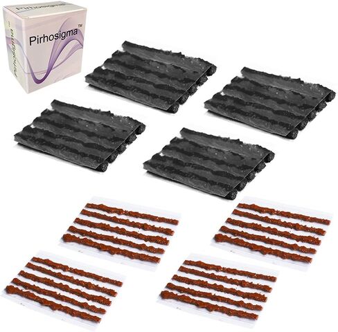 40 pcs for 2 Sizes Bike Tubeless Tire Repair Kit Strips Rope Refills Plugs 1.5 mm 3.5 mm Emergency Puncture Flat for Road Bikes Mountain Bikes in Saudi Arabia