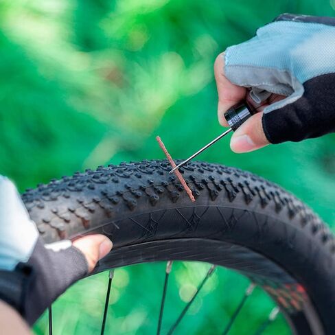 40 pcs for 2 Sizes Bike Tubeless Tire Repair Kit Strips Rope Refills Plugs 1.5 mm 3.5 mm Emergency Puncture Flat for Road Bikes Mountain Bikes in Saudi Arabia