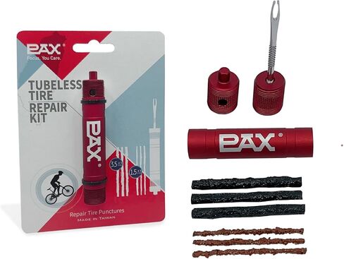Red Mountain Bike Tubeless Tire Repair Kit, Plus 5mm Hex Key for Emergency Bicycle Repair Kit, Fix Road Bicycle Tire Punctures in Saudi Arabia