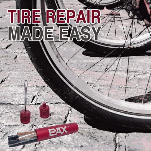 Red Mountain Bike Tubeless Tire Repair Kit, Plus 5mm Hex Key for Emergency Bicycle Repair Kit, Fix Road Bicycle Tire Punctures in Saudi Arabia