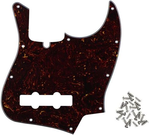 Aged Pearl Jazz Bass Pickguard 10 Hole Guitar Pickguard for 4 String Fender Jazz Bass Modern Style in Saudi Arabia