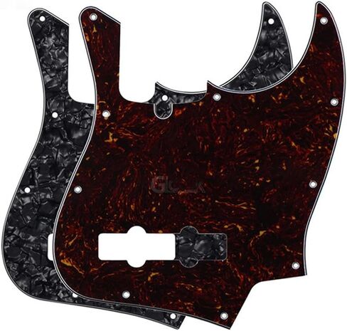 Aged Pearl Jazz Bass Pickguard 10 Hole Guitar Pickguard for 4 String Fender Jazz Bass Modern Style in Saudi Arabia