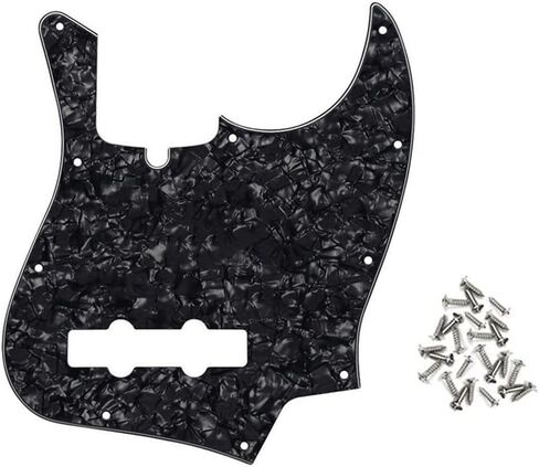 Aged Pearl Jazz Bass Pickguard 10 Hole Guitar Pickguard for 4 String Fender Jazz Bass Modern Style in Saudi Arabia