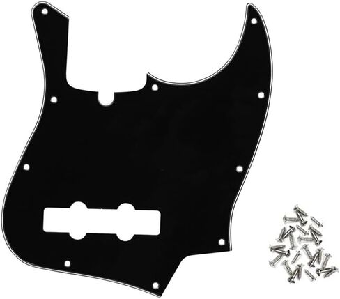 Aged Pearl Jazz Bass Pickguard 10 Hole Guitar Pickguard for 4 String Fender Jazz Bass Modern Style in Saudi Arabia