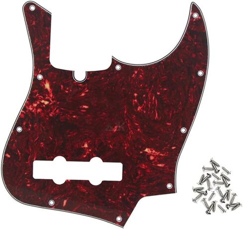Aged Pearl Jazz Bass Pickguard 10 Hole Guitar Pickguard for 4 String Fender Jazz Bass Modern Style in Saudi Arabia