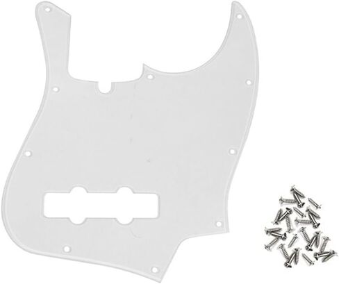 Aged Pearl Jazz Bass Pickguard 10 Hole Guitar Pickguard for 4 String Fender Jazz Bass Modern Style in Saudi Arabia